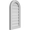Ekena Millwork Round Top Surface Mount PVC Gable Vent: Functional, w/ 2"W x 1-1/2"P Brickmould Frame, 14"W x 26"H GVPRT14X2602SF - alternate 3